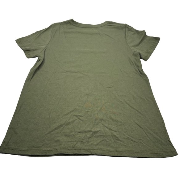 Zoe And Liv Women's Sz Small I Report To My Cat Short Sleeve Tee Shirt Green New - Picture 2 of 11